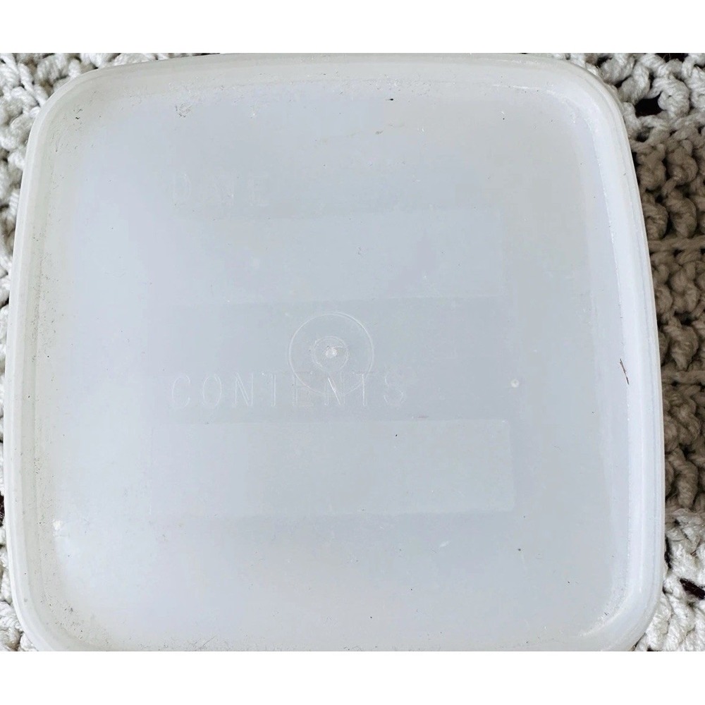 Vintage Mobil Oil Promo Plastic Container Translucent‎ Shop Storage